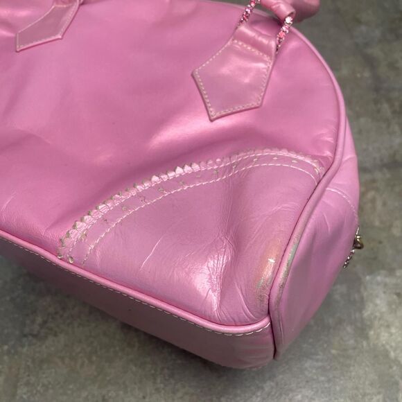 noir vintage y2k holographic pink shoulder bag - Picture 4 of 7